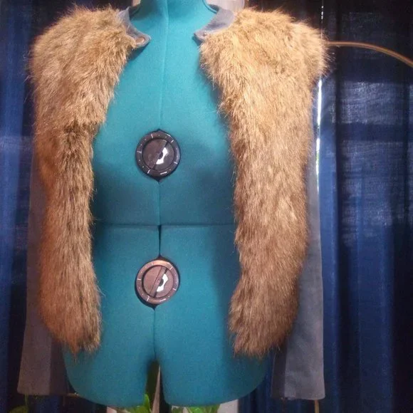 Twelfth Street by Cynthia Vincent Faux Fur Front and Suede Jacket Sz 6 - Picture 6 of 16